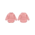thumbnail image 3 of Aojekbee Baby Sweater Romper Casual Cable Knit Toddler Long Sleeve Jumpsuit for Newborn Girl Boy Cute Clothes, 3 of 10