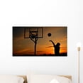 thumbnail image 1 of Silhouette Teen Boy Shooting Wall Mural by Wallmonkeys Peel and Stick Graphic (24 in W x 16 in H) WM59818, 1 of 4