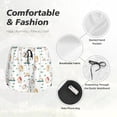 thumbnail image 6 of Lsque Cartoon House Printed Women's Running Shorts with Liner Pockets,Elastic Quick Dry Workout Athletic Gym Yoga Shorts,Womens High Waist Shorts-Large, 6 of 9