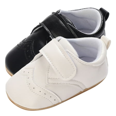 

eczipvz Toddler Shoes Children Walking Shoes Baby Shoes Fashion New Pattern Simple Solid Hook Loop Casual Shoes Sneaker for Toddler Boys (Black 3 Toddler)