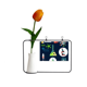 thumbnail image 1 of Matraz Erlenmeyer de probeta quimica Tarjeta de jarrón artificial de tulipanes, 1 of 3