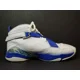 thumbnail image 4 of Ni - ke Ni - ke Air Jordan 8.0 White Royal Blue Silver Shoes Sneakers Men Sz 12, 467807-102, 4 of 5
