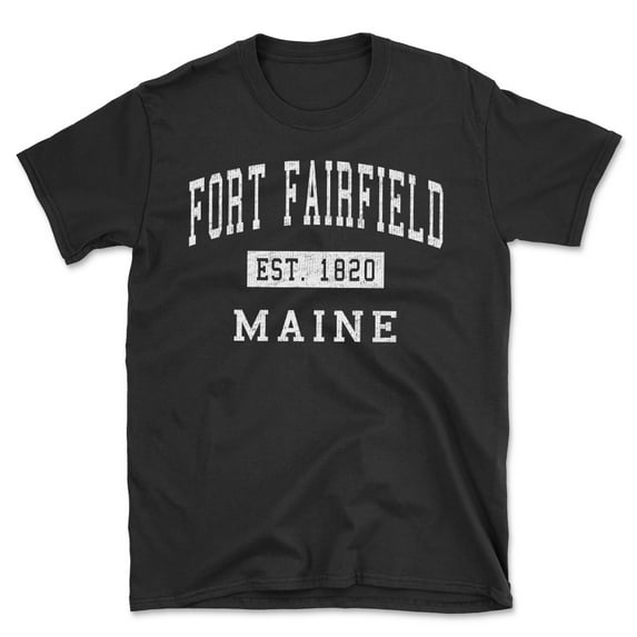 Fort Fairfield Maine Classic Established Men's Cotton T-Shirt