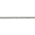 thumbnail image 2 of 925 Sterling Silver High Polished 3.5mm Solid Plain Curb Link Chain w/ Lobster Clasp - 28", 2 of 5