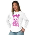 thumbnail image 3 of Betty Boop Not Your Babe Biker Women's Long Sleeve T Shirt Brisco Brands S, 3 of 5