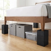 Takira Bed Risers Heavy-Duty,4 Pack,Adjustable Height Edge-Wrapped Design Suitable for Desk Legs,Sofas.
