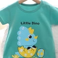 thumbnail image 4 of mgoYE Baby Boy Girl Romper 6-9 Months Toddler Infant Unisex Short Sleeve Jumpsuit Shorts Summer One Piece Animal Pattern Green, 4 of 4