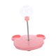 thumbnail image 3 of Juguete de alimentación lenta para perros y gatos, dispensador de golosinas, resistente a las mordeduras, divertido, pelota de entrenamiento para gatos rosa, 3 of 9