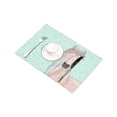 thumbnail image 3 of MKHERT Funny Horse with Flowers Fairytale Placemats Table Mats for Dining Room Kitchen Table Decoration 12x18 inch,Set of 4, 3 of 4