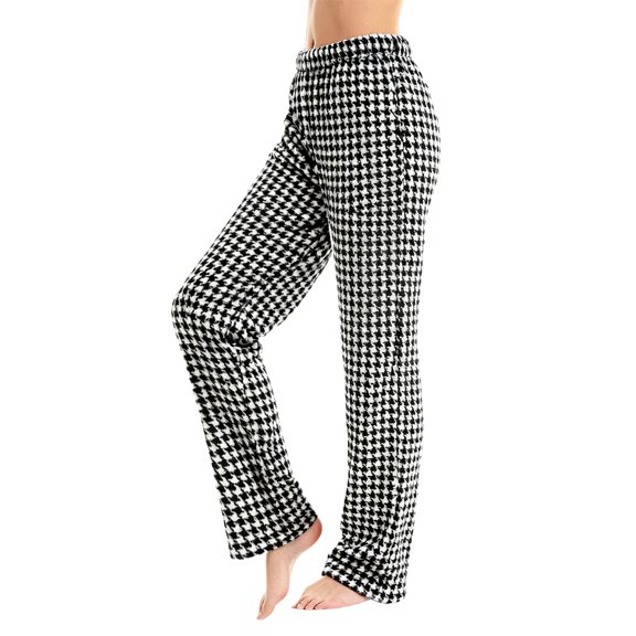 Endives Women's Flannel Pajama Pants Lounge Pants Fleece Loungewear Pants Outerwear Long Sleep Pants Warm Winter