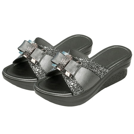 

Sandals Wedge Slippers Summer Slipper Platform Fish Mouth Thicken Open Toe Casual Shoes Slide Womens Fashion