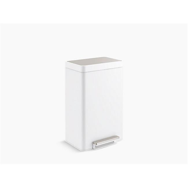 Kohler K20956STW Dual Compartment Step Trash Can, Stainless Steel