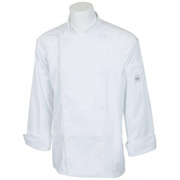 Mercer Tool M61010WH1X Genesis Unisex Chef Jacket, White - 1X