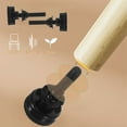 thumbnail image 4 of Soimiss 6Pcs Black Adjustable Table Leg Levelers with Felt Pads for Furniture, 4 of 8