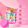 thumbnail image 3 of Tarro de Acero Inoxidable Aislado Al Vacío con Cuchara, Termo de Sopa, Termo para Comida Caliente, Termo para Viajes (3D Flower Fairy Rosa), 3 of 4