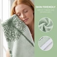 thumbnail image 3 of REGALWOVEN Pure Cotton Decorative Hand Towels with Dandelion Pattern, Ultra Soft Absorbent Quick Dry Bathroom Towels for Home, Spa, 29" x 13" Green 2pk, 3 of 7