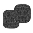 thumbnail image 2 of FKELYI Black Leopard Print Car Sun Shade Windshield Anti-Dirty Car Windshield Sun Shade 2 Packs Foldable UV Ray Sun Visor Automobile Accessories, 2 of 5