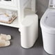 thumbnail image 4 of Bewildely Cubo de basura, cesta de basura, cubo de basura, contenedor de basura, organizador de cubo de basura Suministros de limpieza para el hogar Blanco, 4 of 6