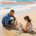 thumbnail image 4 of Juego de palas de arena de playa QINGLER con bolsa de playa de malla para niños, 4 of 7