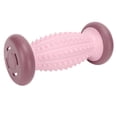 thumbnail image 4 of Rodillo de masaje de pies ergonómico ABS para muñecas y cuello, color rosa y morado., 4 of 14