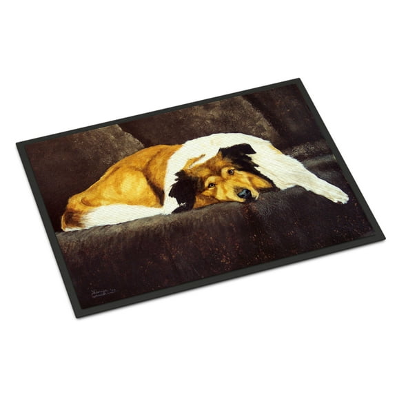 Carolines Treasures AMB1031MAT Collie by Tanya and Craig Amberson Door Mat Indoor Rug or Outdoor Welcome Mat 18x27