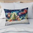 thumbnail image 4 of Merry Christmas and Happy New Year Santa Pomeranian Holiday Xmas Winter 2025 Quilt Pillowcase Pom Dog Lover Gifts Throw Pillow Cover Bed Home Decor - 00024, 4 of 5