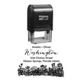 thumbnail image 1 of Printtoo Personalized Black Self Inking Wedding Invitation Favor Stamp Custom Address Rubber Stamper-60 x 40 mm, 1 of 6