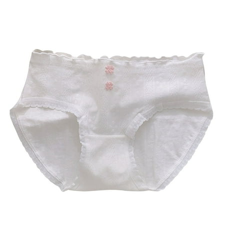 Fancifize Teen Girls Underwear Cotton Panties Briefs Solid Color Teen Girls Underpants Tagless Brief  Hipster Size 9-16Y