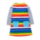 thumbnail image 2 of Vestido Para Niñas, Ropa Para Niñas Pequeñas, Niños Pequeños, Bolsillos Con Estampado De Arcoíris A Rayas Cálidas, Vestido De Princesa Multicolor Odeerbi LM103-2993, 2 of 9