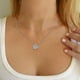 thumbnail image 5 of Cadena de Luz Colgante Clavícula Copo de Nieve Collar Temperamento Collares Colgantes, 5 of 7