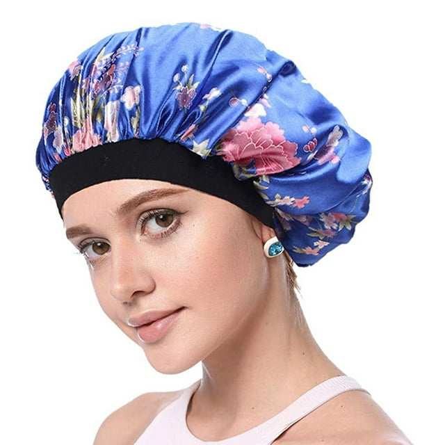 Capucha de satén Capucha con estampado de gorro de noche Tirantes ajustados Adepaton 2035127-2