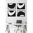 thumbnail image 7 of Kate and Laurel Sylvie Minimal Modern Organic Abstraction 1 and 2 Black and White Framed Canvas Wall Art Set by The Creative Bunch Studio, 2 piece 18x24 Black, Simple Minimalist Art for Wall, 7 of 7