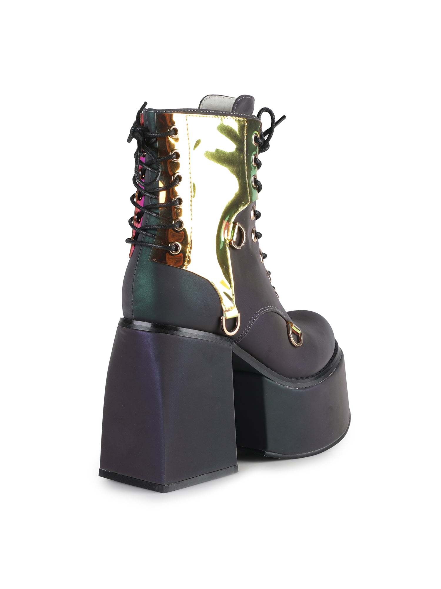 Women's Laceup Bootie Chunky Platform Heel