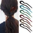thumbnail image 6 of Hair Care Women Vintage Metallic Hair Accessories Hair Fork Acetate hairpins U Shape Hair Clip Hair Sticks Hairpin 7, 6 of 8