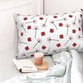 thumbnail image 4 of Salouo Ladybug With Dandelion Pattern Pillow Cases,1PC Pillow Covers with Envelope Closure Decorative Pillow Case for Bed Couch,Pillows Not Included-16"x24", 4 of 6