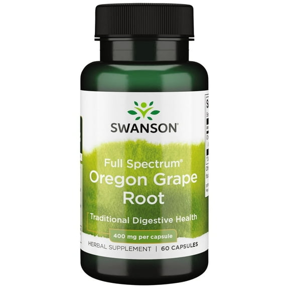 Swanson Full Spectrum Oregon-Grape Root 400 mg 60 Capsules