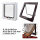 thumbnail image 2 of Cat or Dog Door - White - Size L - 4 Locking Modes - Durable Material - Easy, 2 of 4