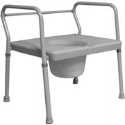 Roscoe Medical 24-Inch Extra Wide Commode - Gray