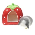 thumbnail image 2 of Hamster Warm Hideout Bunny Nest Small Pets Sleeping Bed Folding Hamster Nest Rabbit Hut, 2 of 9
