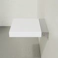 thumbnail image 6 of Avenir 14" x 13" Folding Wall-Mounted Shower Seat in Glossy White, PU Leather Padded, 6 of 6