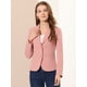 thumbnail image 4 of AllegK ChaqueDe Traje De ChaqueElástiCon Cuello De SolaPaOficiDe Trabajo PaMujer Rogris L, 4 of 6