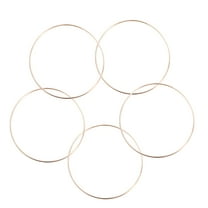 WORGEOUS 5 Metal Rings Hoops Metal Floral Wreath Dreamcatcher Rings for Hangers Macrame DIY Handcrafts 16cm