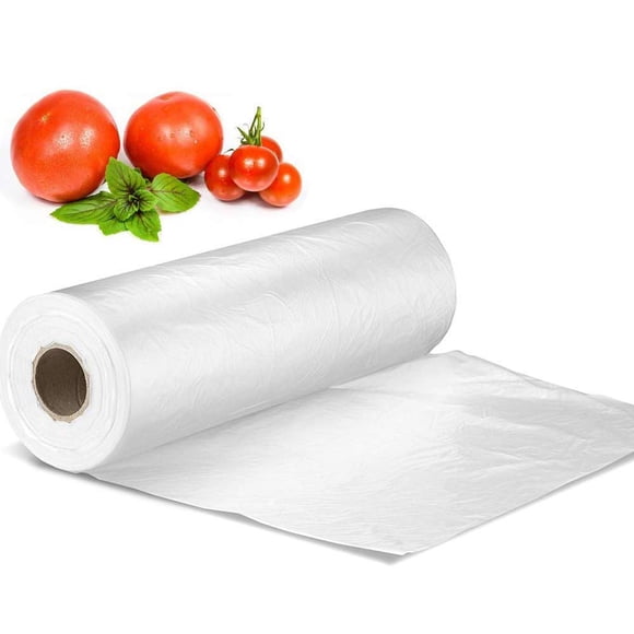 Rollo de bolsa de plástico para productos vegetales, pan y comestibles, bolsa transparente de 12 x 16 pulgadas, 350 bolsas/rollo (1)