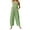Green1, variant on Women's Cotton Linen Bib Overalls Summer Casual Baggy Sleeveless Button Suspenders Wide Leg Rompers with Pockets