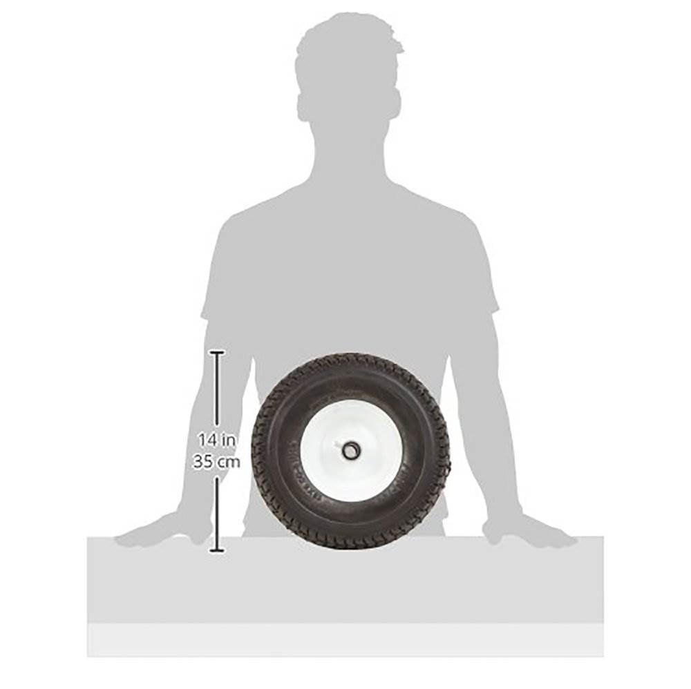 Marathon Tire 13 x 5-6, 3 Inch Hub Flat Free Turf Tread Riding Lawn Mower Tire