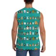 thumbnail image 4 of Salouo Cartoon Dogs Pattern Men's Sleeveless T Shirts,Men's Regular-Fit Tank Top Sports Shirt for Men Sleeveless Tank Shirt -Large, 4 of 6