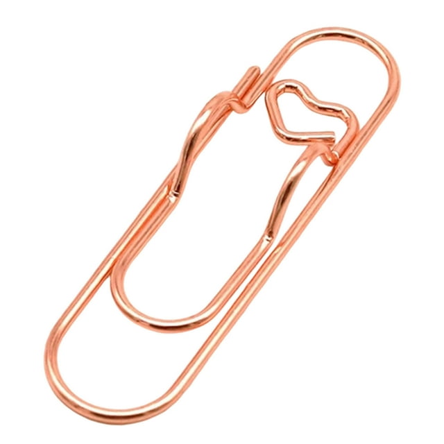TIELUTT Paperclip Pen Holder Heart Shaped Metal Pen Clip Notebook Pencil Craft Table Craft Tables for Adults with Storage Rhinestones for Crafts Easter Crafts for Kids Stationery Cards And Envelopes S