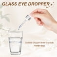 thumbnail image 3 of Uxcell Glass Eye Dropper, 5 Pcs Droppers Liquids Closure Top with Measurement mark for 15ml(1/2oz) Glass Bottles Liquids Essential Oils Dispenser Perfume Storage Lab, White/Silver Top, 3 of 6