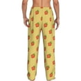 thumbnail image 3 of Xecao Hand Drawn Strawberry Men's Straight Lounge Pajama Pants: The Ultimate in Comfortable Sleepwear, 3 of 9