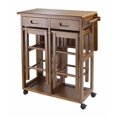 thumbnail image 1 of Winsome Suzanne 3-Pc Space Saver Set, Teak, 1 of 6